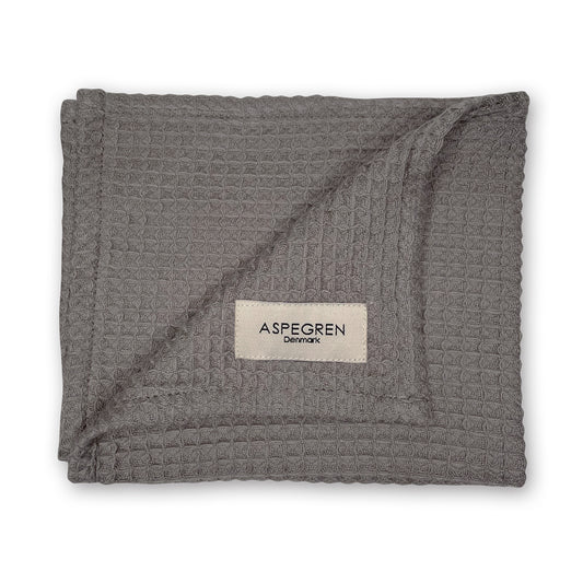 Vohvelikankainen pyyhe – Dark Gray